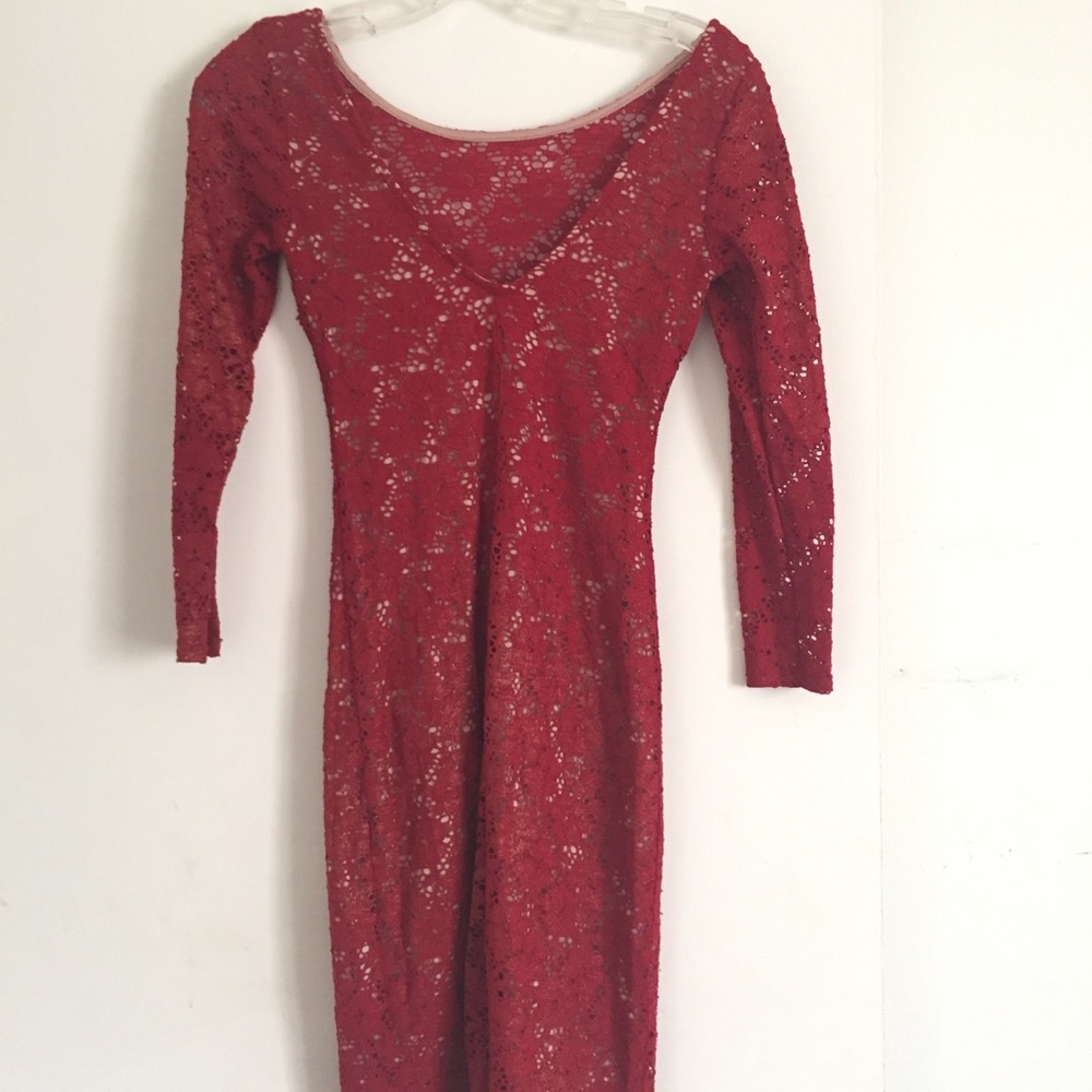Lacey Red Dress